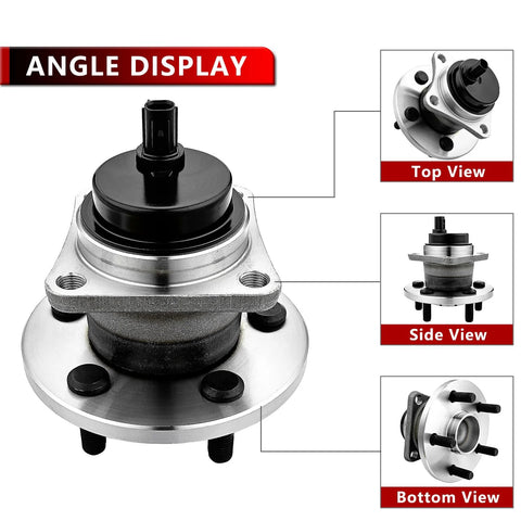 Rear Wheel Bearing and Hub Assembly Replacement Suspension Kit for Pontiac Vibe 2009 2010 and Toyota Corolla 2009-2019 and Toyota Matrix 2009-2014 FWD