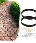 Circular Patio Paving Mold 13.58 Inch Reusable Plastic Stepping Stone DIY Garden Path Maker Easy To Use Durable Concrete Paver