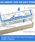 Labeled storage case for 660 Piece Pocket Hole Screws Set With 5 Sizes No 8 1 In 1 And A Quarter In 1 And A Half In 2 In And 2 And A Half In Square Drive Self Tapping Coarse Thread Wood Screws Blue And Zinc Coated With Included Drive Bit For Durable Woodworking Pro Grade with foam protection.