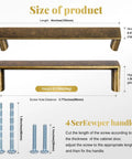 Square Antique Brass Cabinet Pulls Three And Three Quarters Inch Center To Center 96mm with screws and dimensions