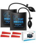 2 Pack Air Wedge Bags With 300 Pound Lift Capacity And 136 Kilogram Lift Capacity Anti Slip Inflatable Air Shim Set For Hands Free Door Window And Furniture Installation Includes Four Wedges Pro Grade Heavy Duty Durable Lifting Tool For Home Renovation.