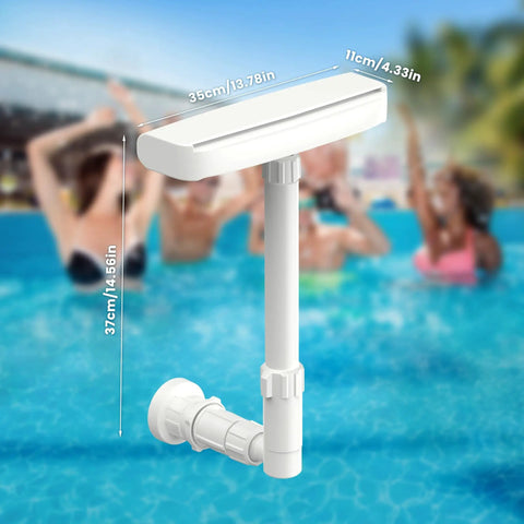 Dual Spray Waterfall Pool Fountain for Above Ground and In Ground Pools, Adjustable Water Flow for Spa Like Relaxation