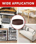 Heavy Duty Rubber Furniture Floor Protectors 2x2 Round Caster Cups Anti Slip Bed Stopper for furniture applications