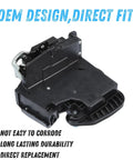 Front Right Passenger Side Door Lock Actuator Assembly Fits Chevy Silverado 1500 And Gmc Sierra 1500 2014 To 2021 shown from an angle highlighting the detail.