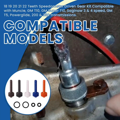 18 To 22 Tooth Speedometer Driven Gear Kit for Muncie GM T10 installation with compatible models display
