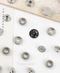 200 Pack Stainless Steel Snap Fastener Kit 15mm Heavy Duty Button Press Stud Caps For Marine Boats Canvas Leather Bags And DIY Crafts