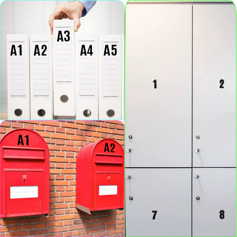 Massive 810 Piece Letter Sticker Set With 10 Sheets Self Adhesive Vinyl Waterproof Alphabet And Number Stickers For Mailbox