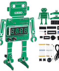 Alarm Clock Soldering Practice Kit For Students And Makers Build Your Own 4 Digit Robot Digital Clock With Temperature Display