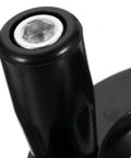 Close-up of ergonomic Bakelite handle on 2-Pack Hand Crank Wheel With Ergonomic Bakelite Handle And Lightweight Aluminum Alloy Handwheel
