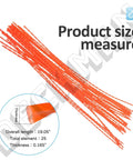 Must Have 30 Pack Universal Walk Behind String Trimmer Line Kit 21.25 Inch Replacement 0.155 Inch Line For Most Walk Behind Mowers Compatible With Senix Earthquake BILT Toro 58620 Easy Assembly, with orange nylon lines displayed.
