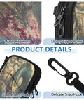 Family Passport Wallet With Five Passport Slots And Card Slots, water repellent fabric, zipper puller, and snap hook details