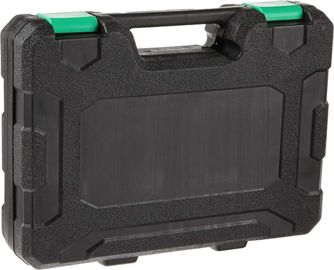 Carrying case for 46 Piece Three Eighths Inch Drive Socket Set With Six Point And Twelve Point Sockets, 72 Teeth Ratchet, SAE And Metric Sizes