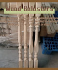 Upgrade Your Space With Premium Replacement Wood Balusters And Stair Spindles For Quick Porch Fixes, Classic Carved Poplar Columns Ready For Indoor Rails, Massive 30 Pack Of 37 Inch Posts Looking Darn Sharp - Smooth sanded wood balusters ready for painting.
