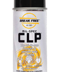 CLP Gun Cleaner Lubricant Preservative Spray With Synthetic Oil, 4 oz Aerosol can with black cap, Break Free Mil-Spec logo