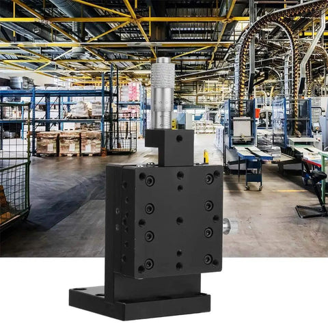 60x60mm Linear Stage XY Translation Stage With Single Linear Guide Sliding Track in industrial packaging environment