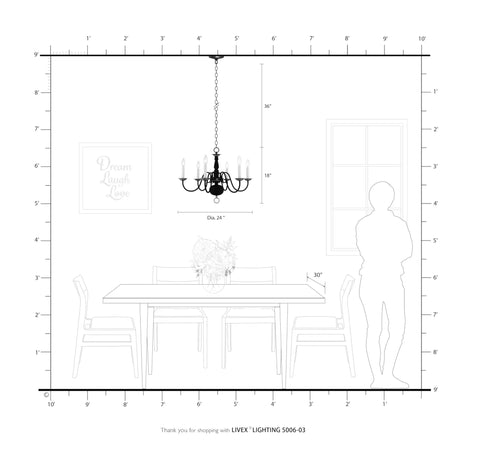 Williamsburgh 6 Light Chandelier In White Traditional Steel Fixture For Dining Room with dimensions 24 dia x 18 high.