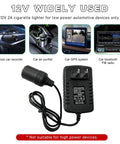 Ditch The Hassle With Slick AC To DC Converter Adapter Featuring Cigarette Lighter Plug for 12V devices like GPS and purifiers.