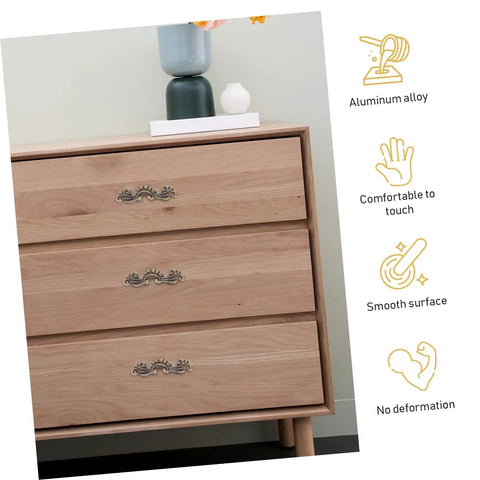 Vintage Retro Drawer Handles Set For Jewelry Boxes And Small Cabinets Mini 56x17mm Wooden Chest Pulls on wooden dresser