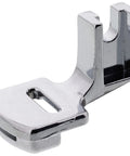 Shirring gathering presser foot for low-shank sewing machines; metal chrome finish