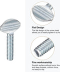 Thumb Screws One Quarter Inch Twenty Thread Fully Threaded Carbon Steel Galvanized One Inch Long view showing design and threads