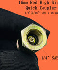 AC Retrofit Fitting Adapter Kit For R12 And R22 To R134A, red high side quick coupler 1/4 inch SAE to 7/16 inch UNF