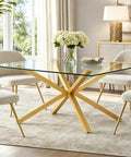 Heavy Duty 30 Inch Gold Metal Table Legs For Dining Tables With No Drill Suction Cup Mount For Glass And Marble Tops shown in room