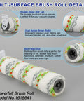 Close-up of Multi Surface Pet Hair Brush Roll 2788 showing material and features for Bissell CrossWave Max and HydroSteam vacuums.