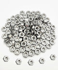 Image of 100 Pieces M4 0.7 Hex Nut Stainless Steel 304 18 8 Hexagon Nut For Bolts Bright Finish Full Thread High Temperature