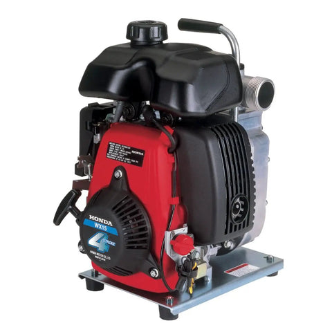 Lightweight 1.5 Inch Water Pump With Honda GX Series Commercial Engine And Transport Handle WX15TA front view on white background