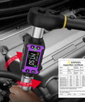 Half Inch Digital Torque Adapter Slim Electronic Torque Wrench Converter For Tight Engine Bays And Confined Spaces in use