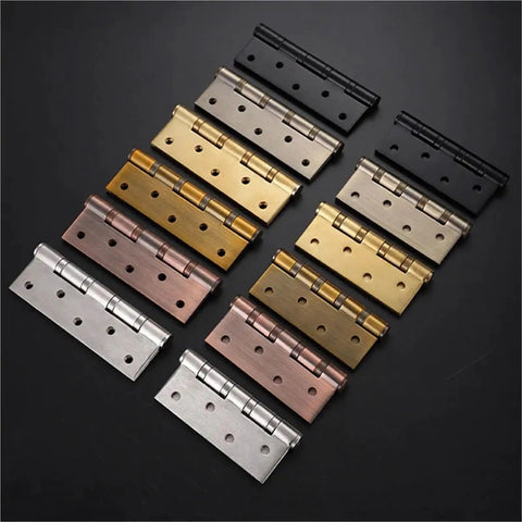 Various colored 4x5 Inch Door Butt Hinges 304 Stainless Steel Flat Hinges Bronze Finish Heavy Duty Hardware for home doors display