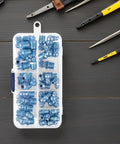 Top Rated 100 Piece Grease Fitting Assortment Kit With Blue Zinc Plated Zerk Nipples For Angled Hydraulic Port Lubrication In Tough Workshop Jobs To Keep Your Machinery Running Smooth And Avoid Downtime, blue zinc fittings in organizer