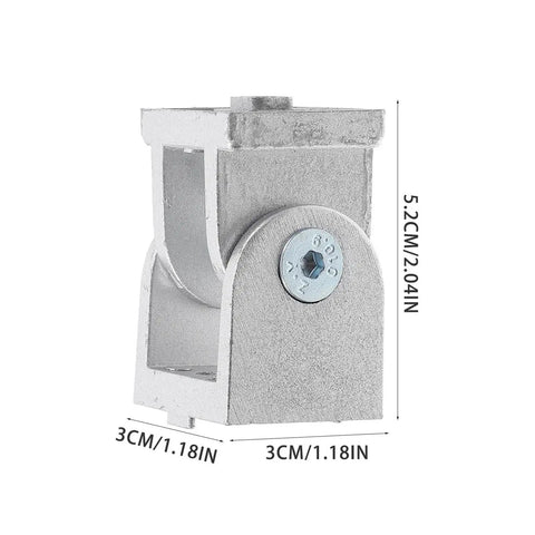Adjustable Door Closing Hinges 4 Pack Aluminum Extrusion Pivot Joint Zinc Alloy Quiet Smooth Operation close-up view
