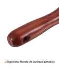 Ergonomic wooden handle of Two Pack 10.6 Inch 3 Tine Garden Forks Carbon Steel Thickened Hardened Digging Pitch Fork For Weeding Transplanting