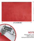 Red Micro Suede Headliner Fabric With Foam Backing And Flame Retardant For Car, measuring 215.9cm by 150cm, thickness shown