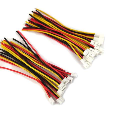 10 Pairs 3 Pin PH 2.0mm Connector Plug Kit With 10cm 22 AWG Soft Silicone Wire For LED Light Strips No Fuss Install