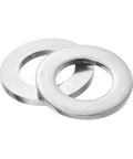 Top Shelf 5 Pack M24 Flat Washers Crafted From Rock Solid 316 Stainless Steel showing two M24 washers for heavy duty fasteners.