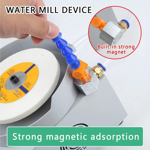 Heavy Duty Electric Wet Bench Sander With 150Mm Diamond Grinding Discs For Knife Sharpening Metal Jade Glass Polishing Adjustable Speed Up To 2000rpm Water Cooling Flow Precise Sharp Tool Grinder water mill device with strong magnetic adsorption