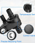 Heavy Duty Coolant Water Bypass Control Valve Straight Drop In Replacement For Toyota Camry And RAV4 Replaces 16671 25010 with temperature sensor