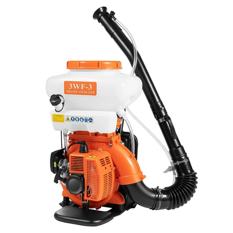 Gas Powered Backpack Sprayer For Agriculture, Knapsack Atomizer With 3.7 Gallon Tank, 2.13 Kw Power, Heavy Duty Pest Control