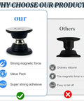 Comparison showing Magnetic Door Catch For RV Camper Caravan Motorhome And Boat with strong magnetic force and adhesive.