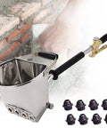 No Sweat Heavy Duty Pneumatic Mortar Sprayer And Plaster Gun For Walls And Ceilings Cement Spray Applicator with nozzle attachments.