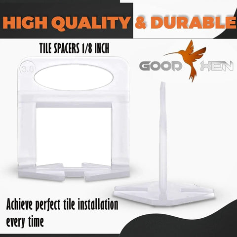 Tile Leveling System Kit With One Eighth Inch Spacers And 1500 Clips For DIY And Pros Easy To Use Achieve Perfect Level