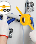 Multi-Use Threader Tool Kit For Plumbing Installation And Maintenance, ABS Safe Material, Handy Tools For PVC Water Tubes, Accurate Threading, Home DIY Plumbing Kit With Random Color Tubing