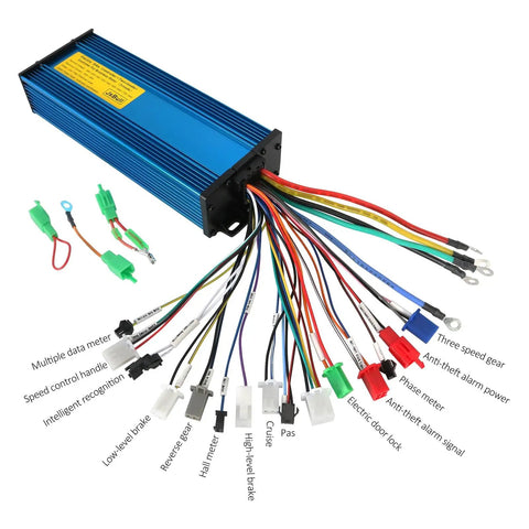 High Power Brushless ESC With Clear LCD Display 1000W To 2200W 36V 48V 60V 72V 84V Electric Scooters Bicycles Mountain Bikes ATVs