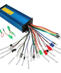 72V 1500W Brushless DC Motor Kit With Differential Axle And Controller for DIY Electric Vehicles with multiple color-coded wires