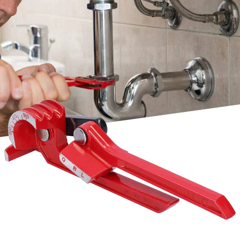 Manual Tube Bender 3 Inch Tubing Bending Tool For Copper And Aluminum, 90 Degree Bend, Compact Design For Tight Spaces, Ergonomic Handle, Durable Pro Grade Build, Multi Spec Industrial Supplies used on chrome pipe under sink
