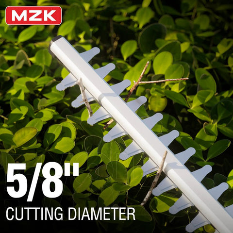 22 Inch Cordless Hedge Trimmer With 20V Battery Included For No Fuss Yard Work Lightweight Handheld Hedge Cutter blade close-up