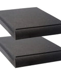 Monitor Isolation Pads For Six To Eight Inch Speakers, big desk-friendly acoustic foam cushions, angled two-piece stand.