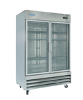 Built Like A Tank Commercial Reach In Refrigerator With Double Glass Doors And Slick Stainless Finish Packs A Punch With 48 Cubic Feet Cold Storage.